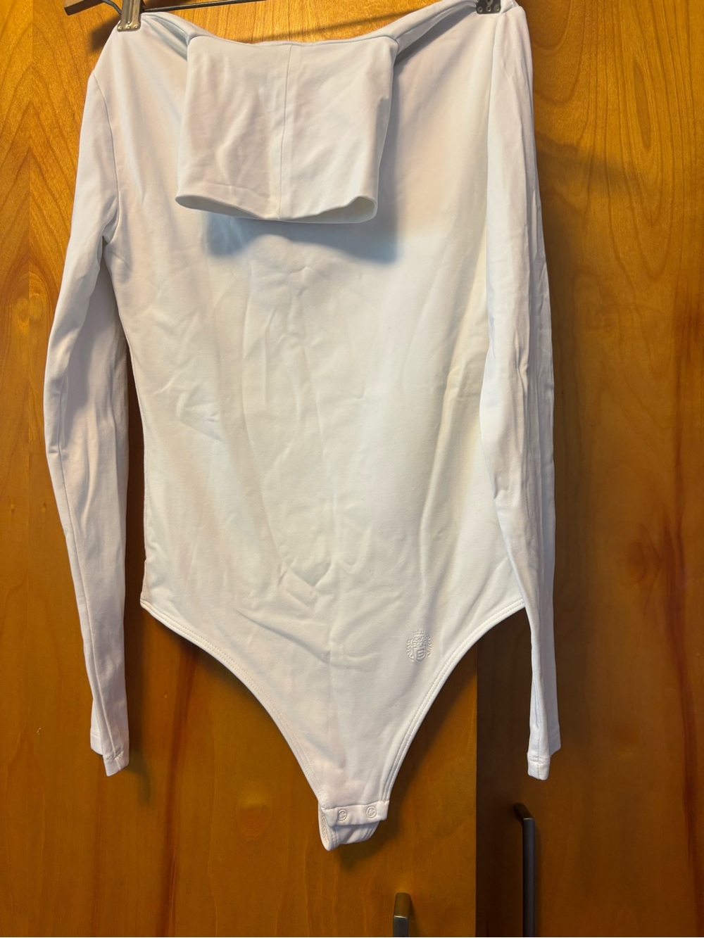 Aritzia White Long-Sleeve Turtleneck Contour Bodysuit
